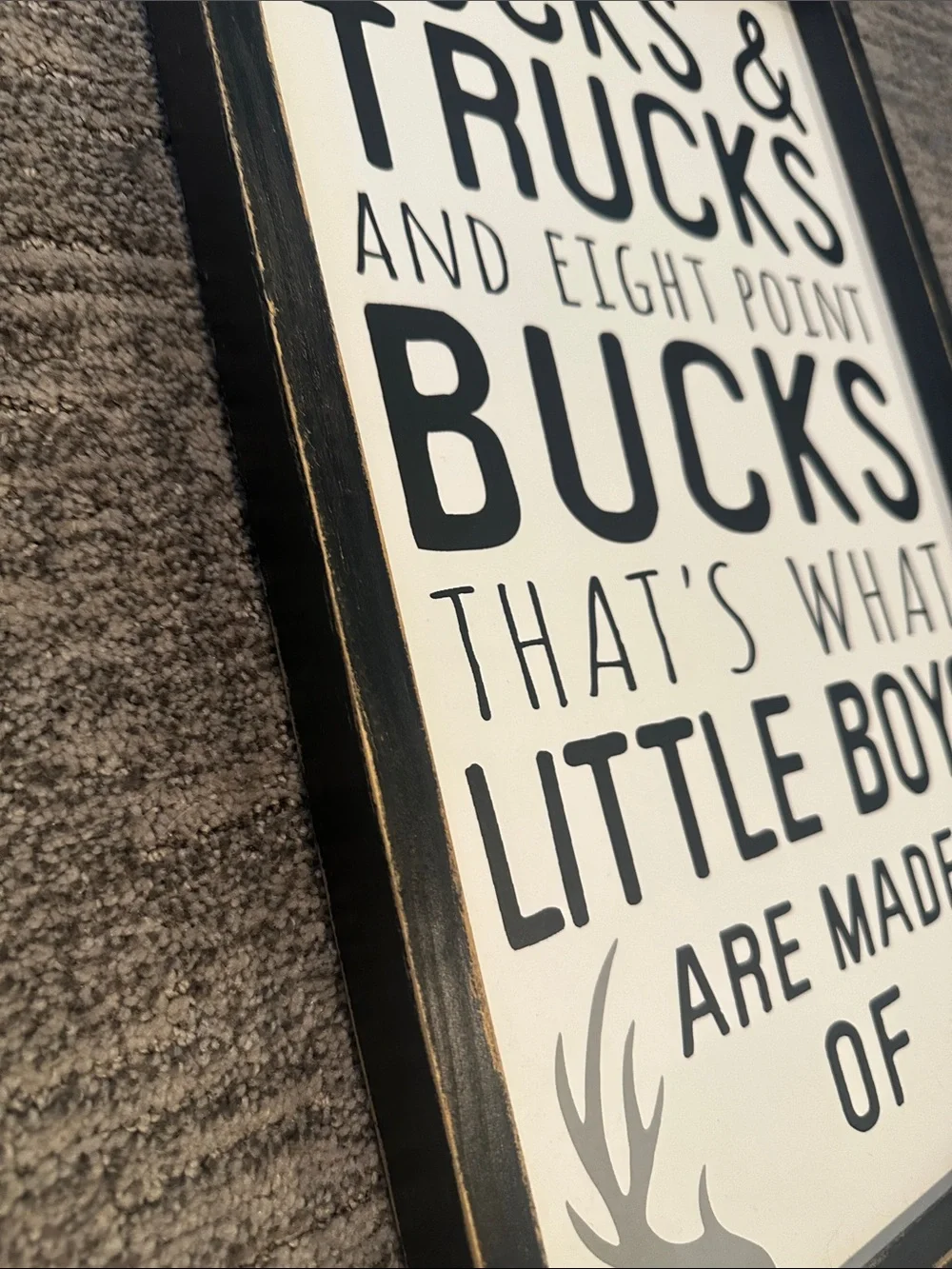 Hobby Lobby Rustic 'Ducks & Trucks' Boy Wall Sign